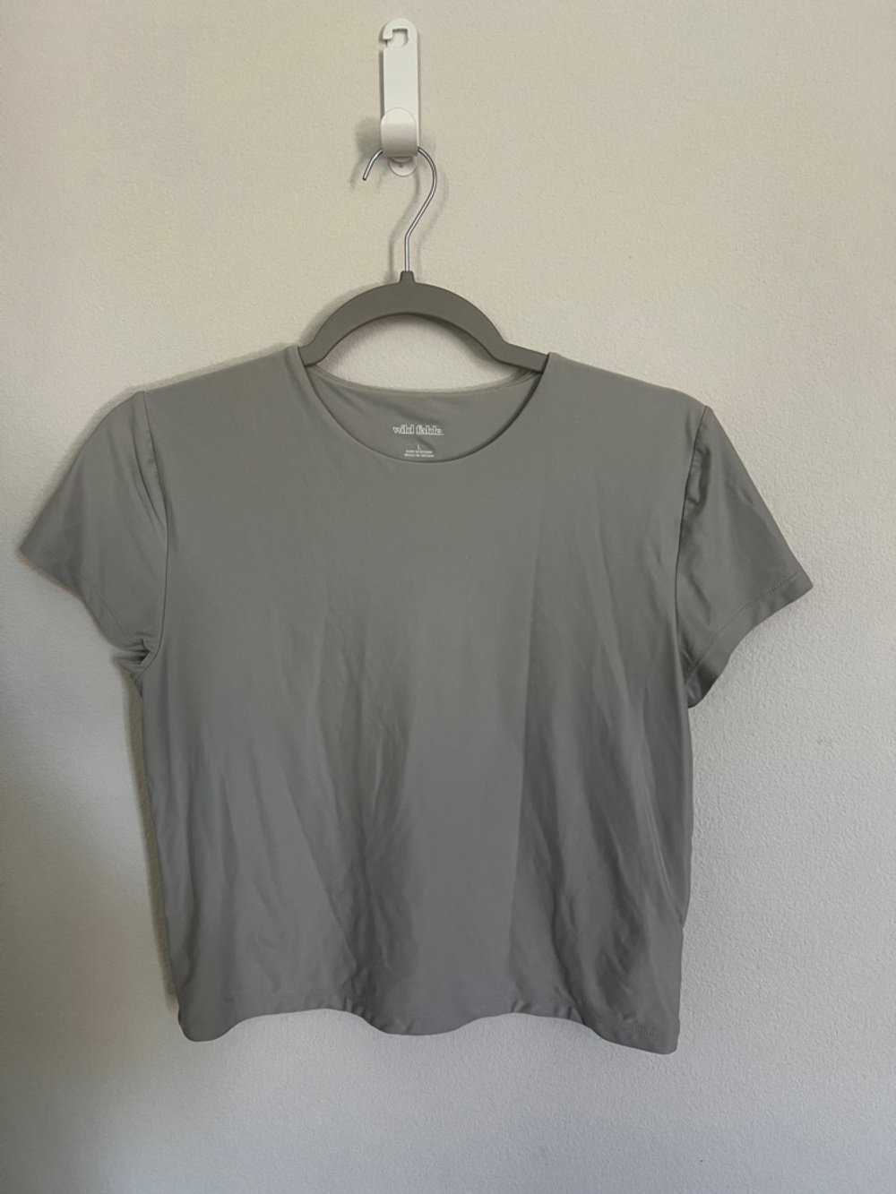 wild fable Gray Crop Tee